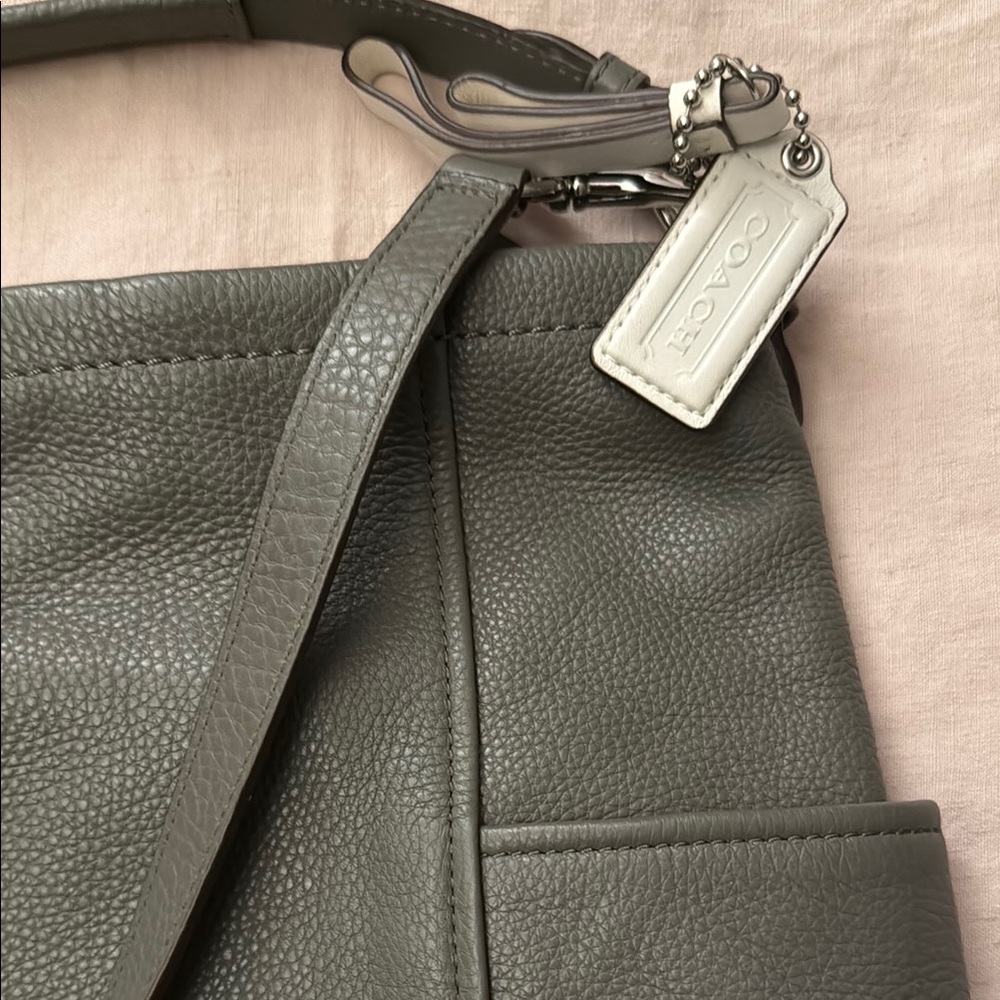 Coach Olive Green Double Strap Shoulder and Crossbody NWT Bag - Picture 4 of 12